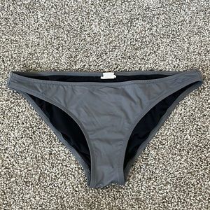 Dark Gray Madewell Bikini Bottom | Size Medium / Made in the USA